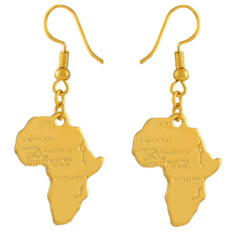 ANCIENT AFRICA EARRINGS - 18K GOLD PLATED